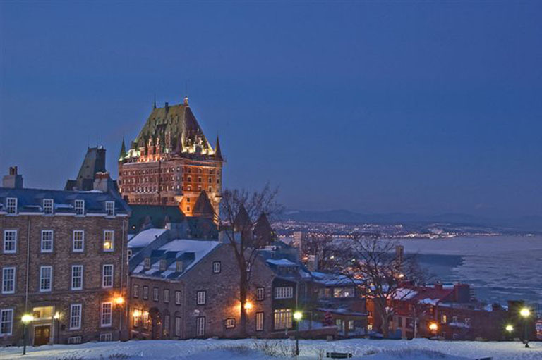 Quebec at dusk